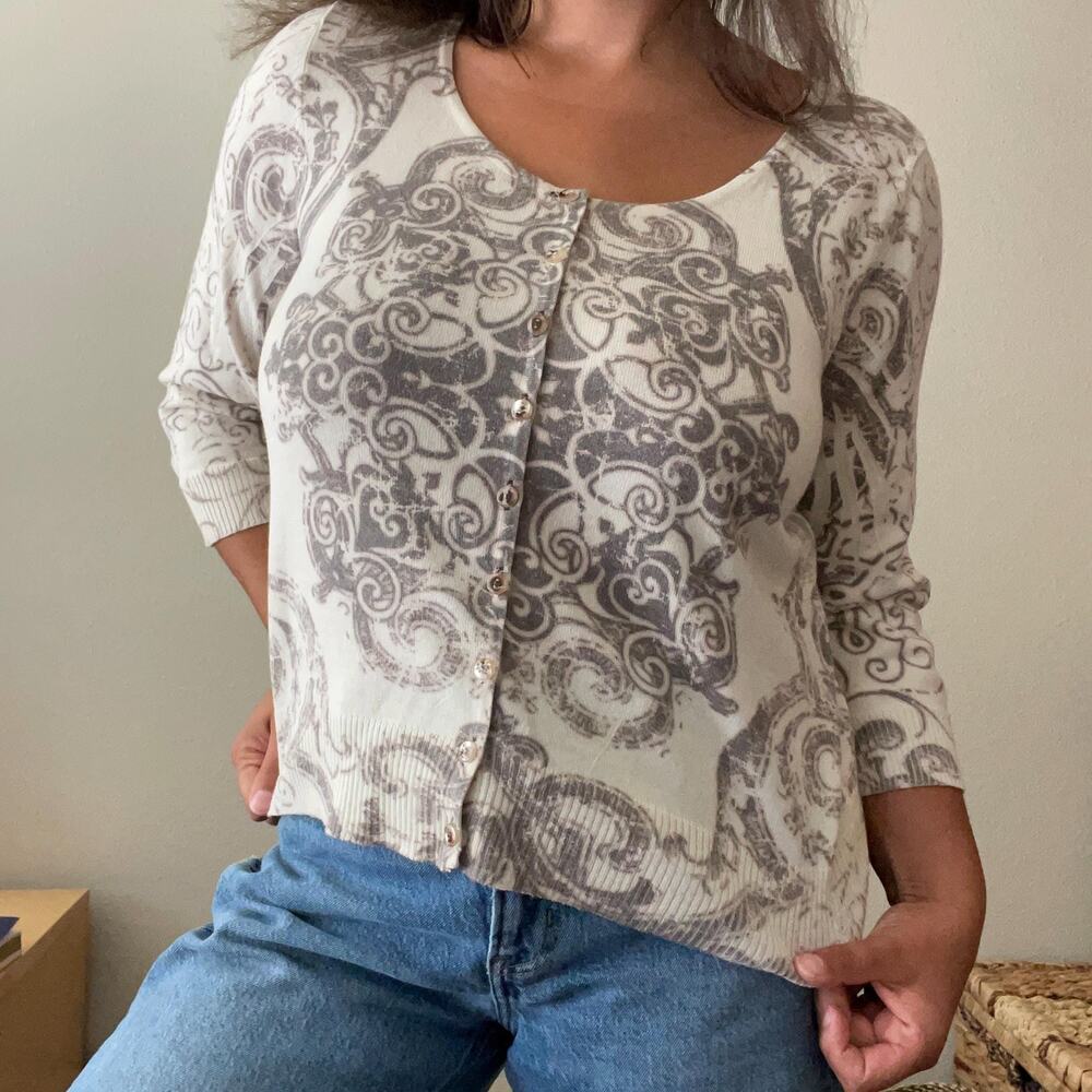 Y2K vintage 2000s sleeve cardigan sweater grunge fairy whimsigoth boho XL